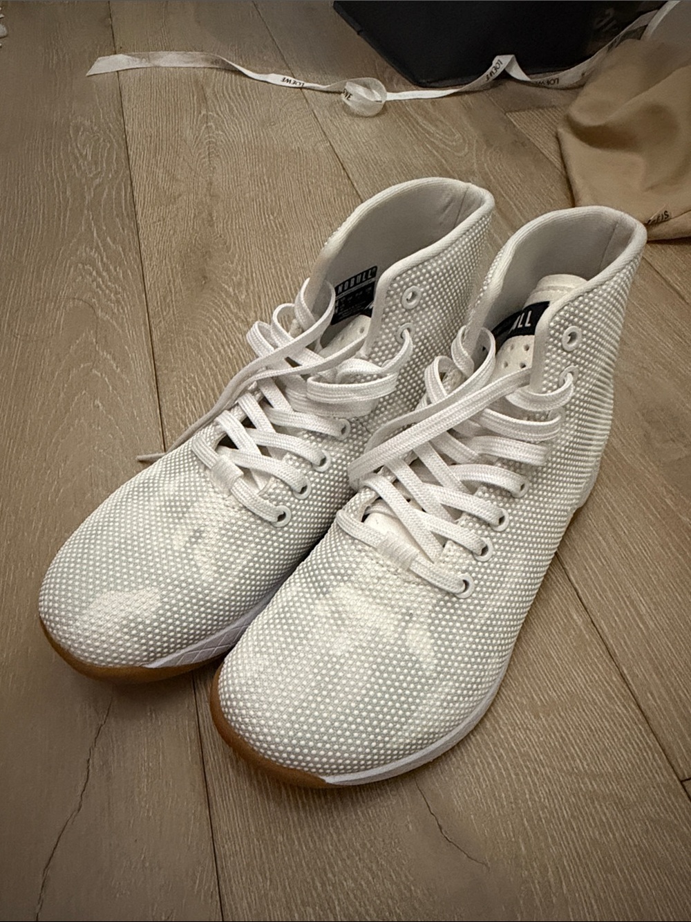 White Camo Nobull High-Top Sneakers